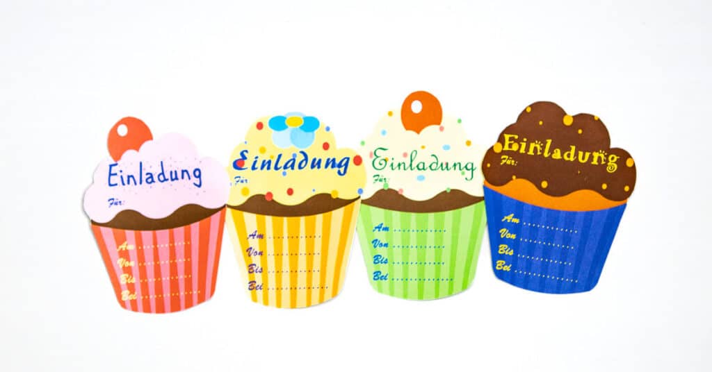 Einladung Muffins Cupcakes kostenlos selbst ausdrucken
