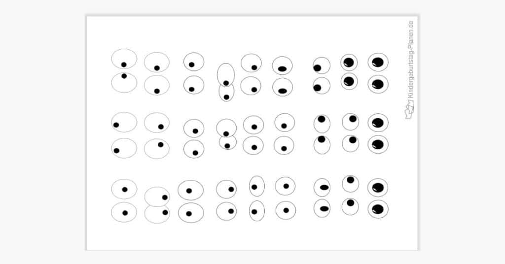 Augen Druckvorlage