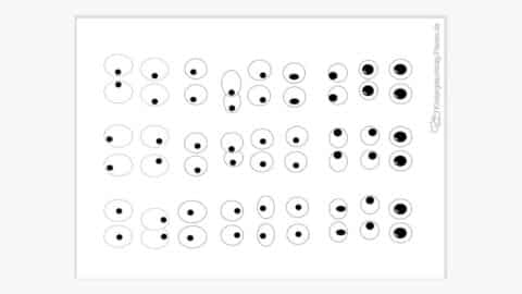 Augen Druckvorlage