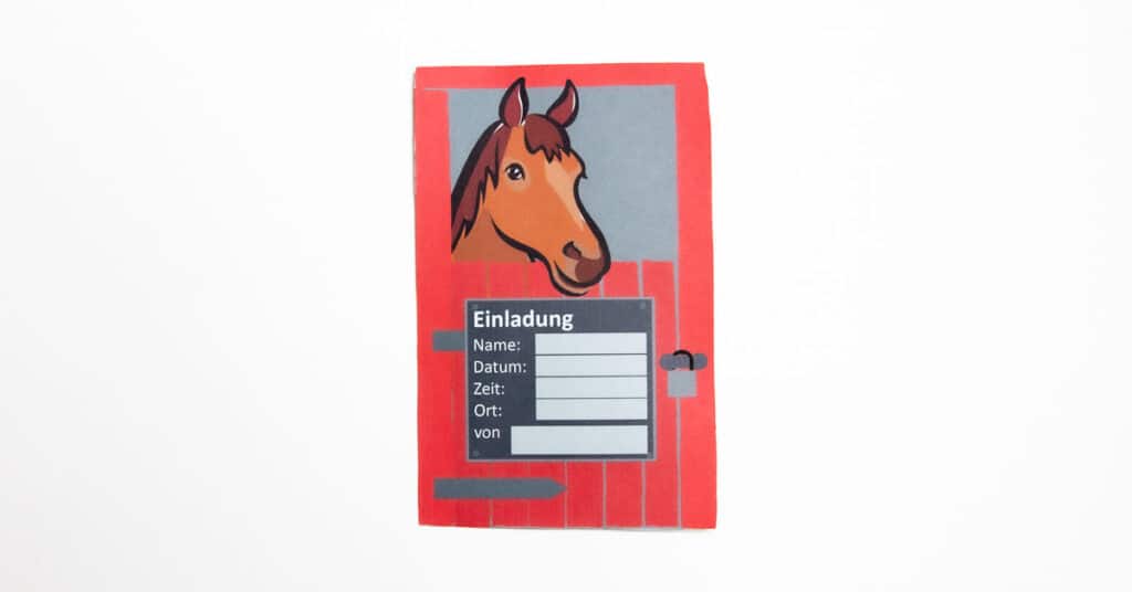 Einladung Pferde Geburtstag reiten kostenlos selbst ausdrucken karte