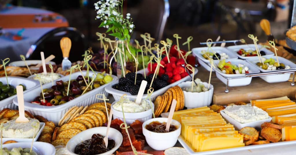 buffet beim Kindergeburtstag