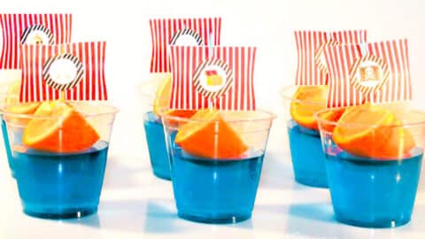 Gummiboote Snack Kindergeburtstag Schiffe boote Wackelpudding Rezept