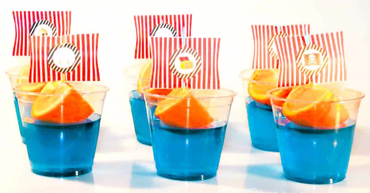 Gummiboote Snack Kindergeburtstag Schiffe boote Wackelpudding Rezept