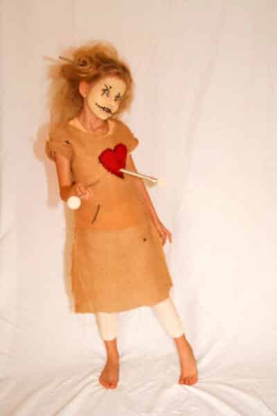 Halloween Verkleidung / Kostüm Vodoo Puppe Mädchen
