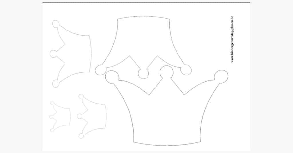 Krone drucken vorlage kostenlos Prinzessin