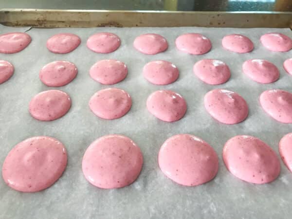 Macarons vor dem Backen