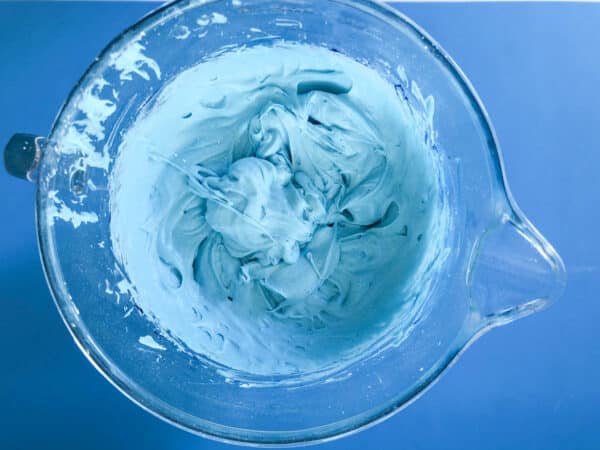 Frosting buttercreme blau