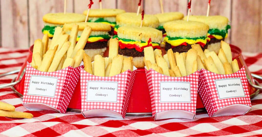 Keks Pommes Kindergeburtstag Rezept backen