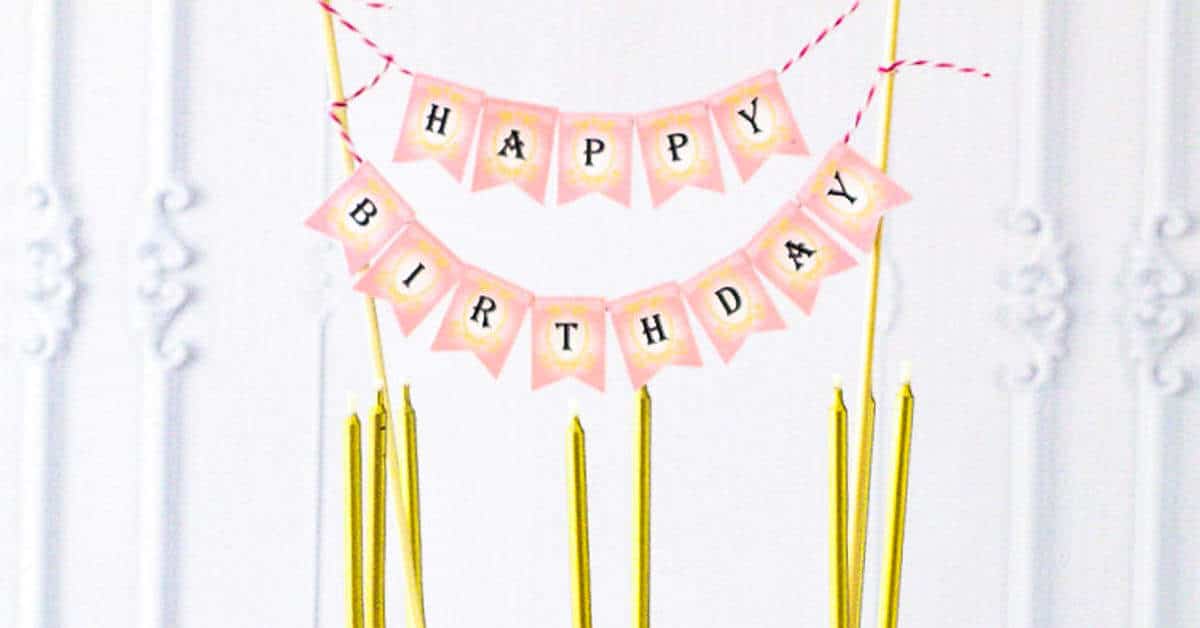 Kuchen Girlande „Happy Birthday“ ⋆ Kindergeburtstag Planen