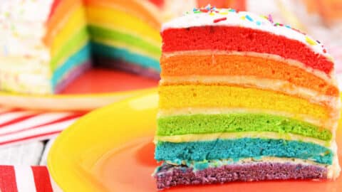 Regenbogen Kuchen Regenbogenkuchen bunter Kuchen für den Kindergeburtstag Torte