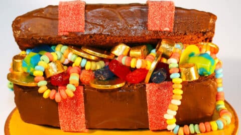 Kindergeburtstag backen Schatztruhe Schatzsuche Idee Kuchen Rezept