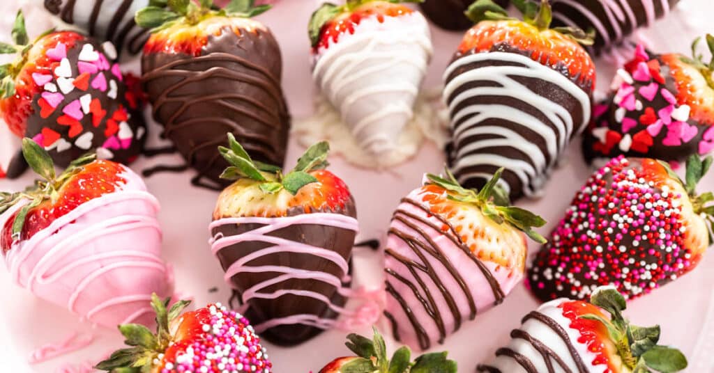 Schokoladen-Erdbeeren