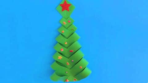 Weihnachtsbaum basteln aus Papier