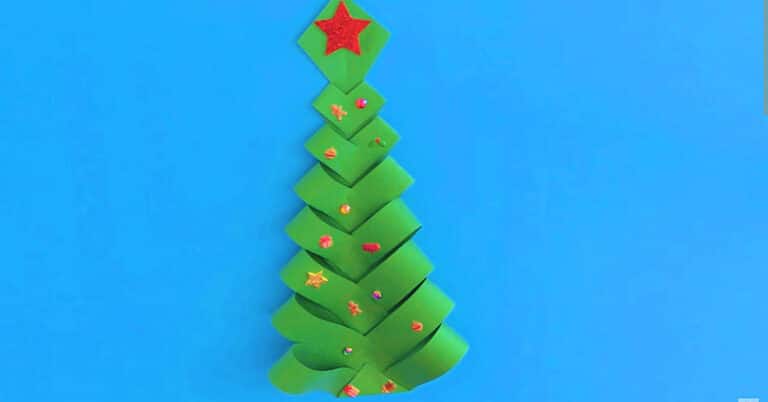 Weihnachtsbaum basteln aus Papier