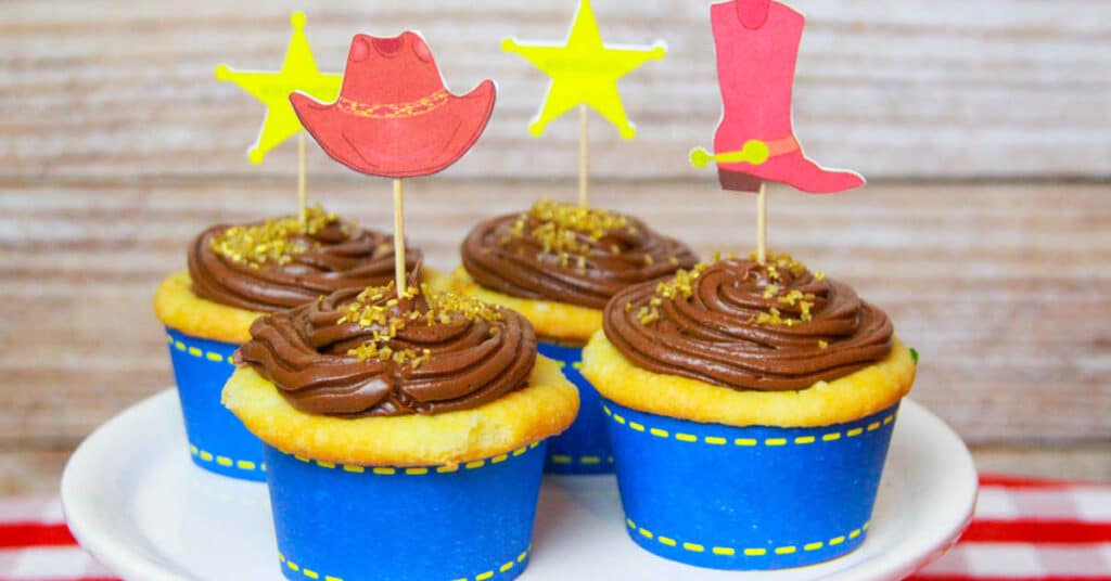 Cowboy Cupcakes Rezept Muffins Kindergeburtstag