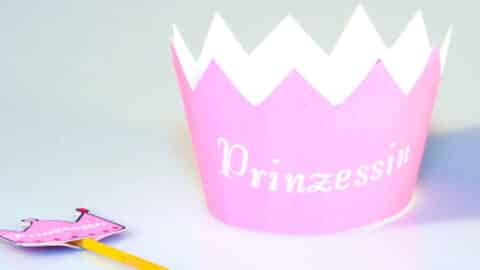 Cupcake wrapper deko Prinzessin Geburtstag