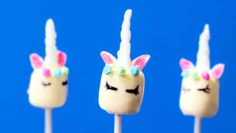 essbare einhörner Rezept Einhorn geburtstag einhorn pops schokolade Idee Motto Party