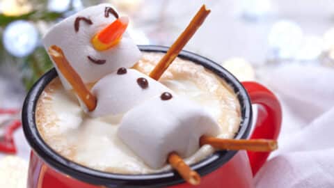 badender Schneemann heißer Kakao rezept Geburtstag Olaf Motto Eiskönigin