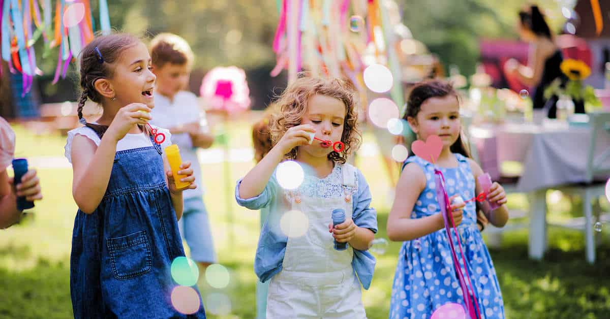 Sommerfest Kinder mit Kindern Sommer party